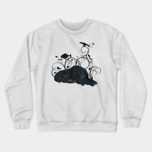 Awesome black wolf Crewneck Sweatshirt